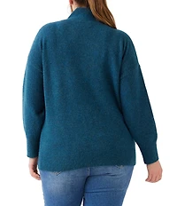 Karen Kane Plus Size Shawl Collar Long Sleeve Sweater