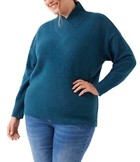 Karen Kane Plus Size Shawl Collar Long Sleeve Sweater