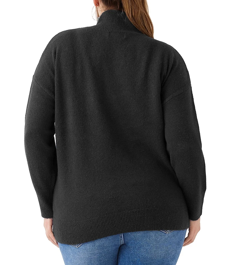 Karen Kane Plus Size Shawl Collar Long Sleeve Sweater