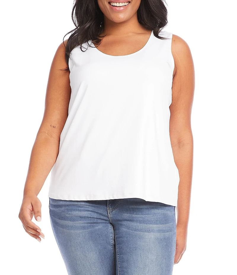Karen Kane Plus Size Sleeveless Scoop Neck Layering Tank