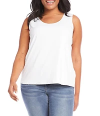 Karen Kane Plus Size Sleeveless Scoop Neck Layering Tank