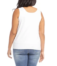 Karen Kane Plus Size Sleeveless Scoop Neck Layering Tank