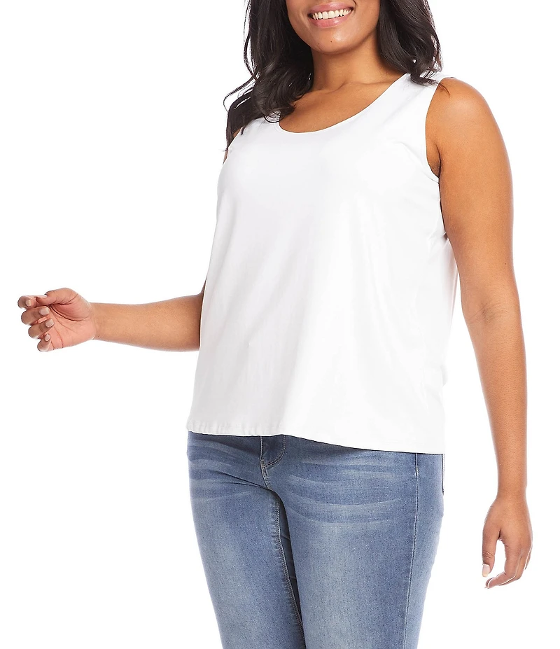 Karen Kane Plus Size Sleeveless Scoop Neck Layering Tank