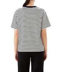Karen Kane Ponte Knit Crew Neck Short Sleeve Tee