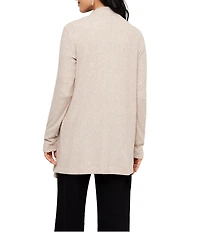 Karen Kane Ribbed Drape Front Long Sleeve Cardigan