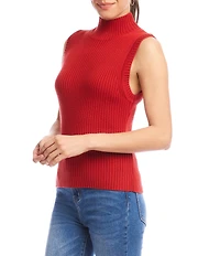 Karen Kane Ribbed Knit Turtleneck Tank