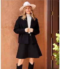 Karen Kane Shawl Collar Long Sleeve One Button Cardigan