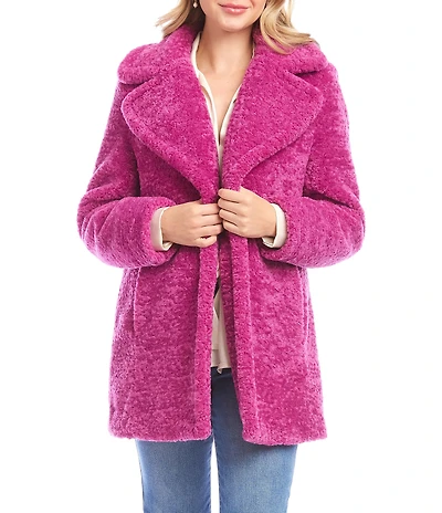 Karen Kane Sherpa Notch Lapel Coat