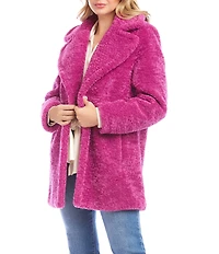 Karen Kane Sherpa Notch Lapel Coat
