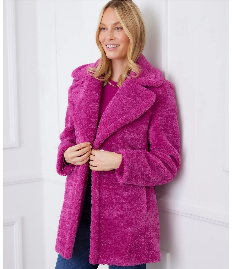 Karen Kane Sherpa Notch Lapel Coat