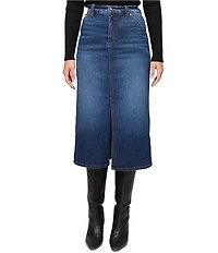 Karen Kane Stretch Denim Midi Skirt