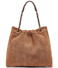 KARL LAGERFELD PARIS Amandine Suede Drawstring Crossbody Bag