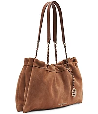 KARL LAGERFELD PARIS Amandine Suede Shoulder Bag