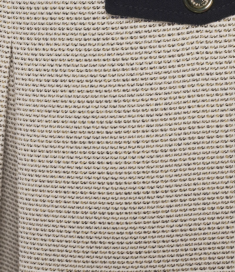 KARL LAGERFELD PARIS Boucle Front Pleat Mini Skirt