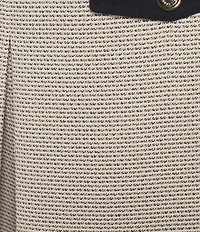 KARL LAGERFELD PARIS Boucle Front Pleat Mini Skirt