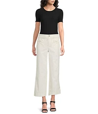 KARL LAGERFELD PARIS Bow Pocket Straight Leg Pants