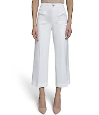KARL LAGERFELD PARIS Bow Pocket Wide Leg Pants