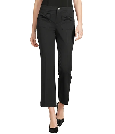 KARL LAGERFELD PARIS Bow Pocket Wide Leg Pants