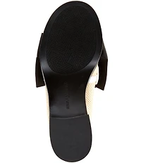 KARL LAGERFELD PARIS Camila Raffia Bow Loafers