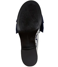 KARL LAGERFELD PARIS Camilia Patent Leather Bow Loafer Pumps