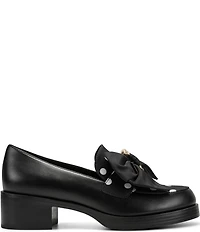 KARL LAGERFELD PARIS Camilia Polka Dot Bow Loafer Pumps