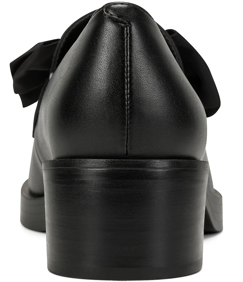 KARL LAGERFELD PARIS Camilia Polka Dot Bow Loafer Pumps