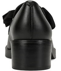 KARL LAGERFELD PARIS Camilia Polka Dot Bow Loafer Pumps