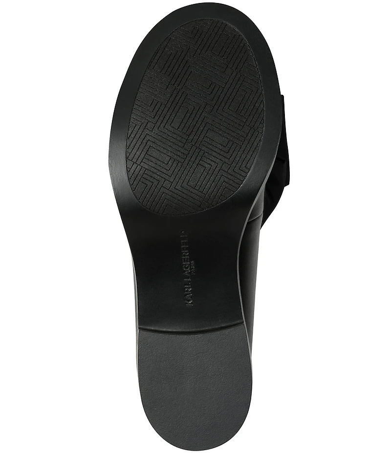 KARL LAGERFELD PARIS Camilia Polka Dot Bow Loafer Pumps