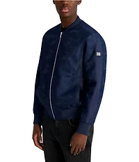 KARL LAGERFELD PARIS Camo Bomber Jacket