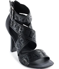 KARL LAGERFELD PARIS Careliz Signature Logo Strappy Sandals