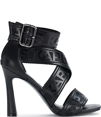 KARL LAGERFELD PARIS Careliz Signature Logo Strappy Sandals