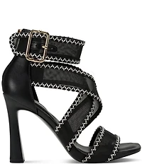 KARL LAGERFELD PARIS Careliz Trim Mesh Strappy Dress Sandals
