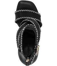 KARL LAGERFELD PARIS Careliz Trim Mesh Strappy Dress Sandals