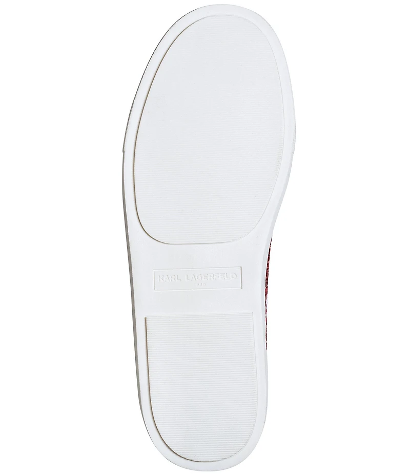 KARL LAGERFELD PARIS Cate Boucle Pin Ornamented Sneakers