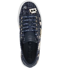 KARL LAGERFELD PARIS Cate Boucle Pin Ornamented Sneakers
