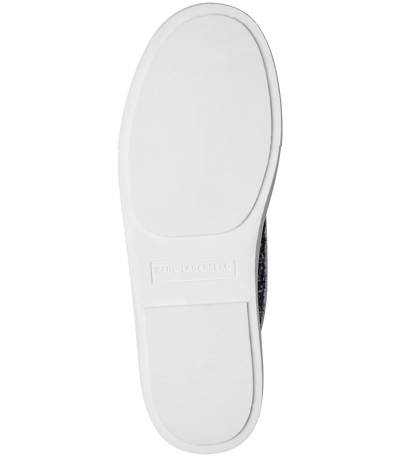 KARL LAGERFELD PARIS Cate Boucle Pin Ornamented Sneakers