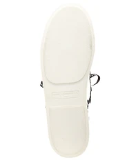KARL LAGERFELD PARIS Cate Leather Pin Ornamented Sneakers