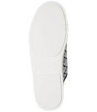 KARL LAGERFELD PARIS Cate Whimsy Graffiti Embroidered Mesh Sneakers