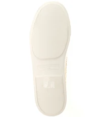 KARL LAGERFELD PARIS Cate Woven Pearl Metallic Platform Sneakers