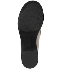 KARL LAGERFELD PARIS Cenella Patent Brogue Detail Block Heel Loafer Pumps