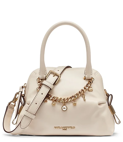 KARL LAGERFELD PARIS Charlaine Charm Chain Strap Crossbody Bag