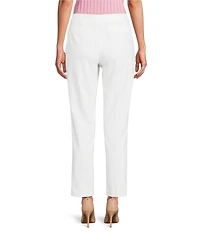 KARL LAGERFELD PARIS Compression Cotton Straight Leg Ankle Pants