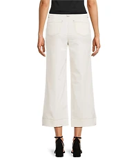 KARL LAGERFELD PARIS Contrast Trim Wide Leg Coordinating Pants