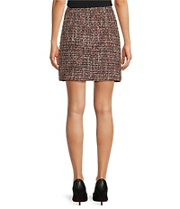 KARL LAGERFELD PARIS Coordinating Tweed Pencil Mini Skirt