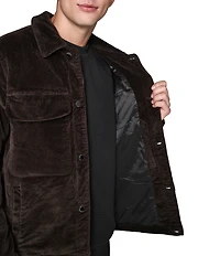 Karl Lagerfeld Paris Corduroy Shirt Jacket