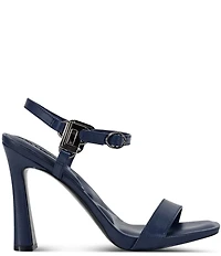 KARL LAGERFELD PARIS Cybil Leather Ankle Strap Dress Sandals