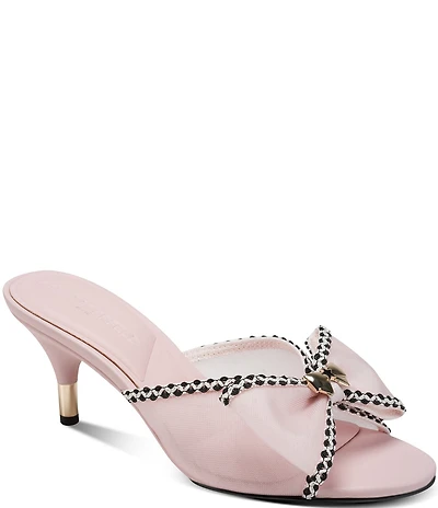 KARL LAGERFELD PARIS Damina Mesh Bow Dress Slides