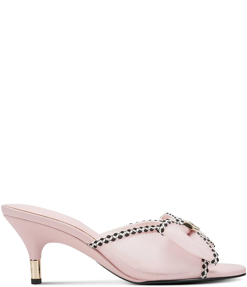 KARL LAGERFELD PARIS Damina Mesh Bow Dress Slides