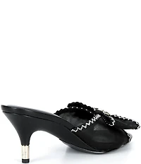 KARL LAGERFELD PARIS Damina Mesh Bow Dress Slides