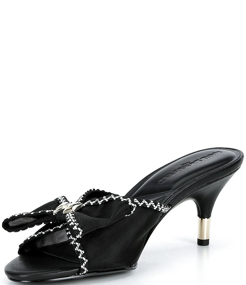 KARL LAGERFELD PARIS Damina Mesh Bow Dress Slides